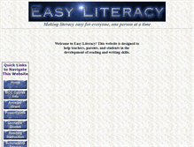 Tablet Screenshot of easyliteracy.com